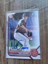 Nate Savino Signed 2022 Bowman Draft Card Diamondbacks #BD-163