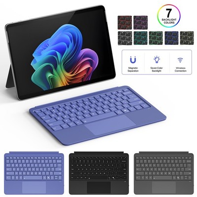 Bluetooth Keyboard for Microsoft Surface Pro 12'' 2025 Device Backlit w/ Trackpad