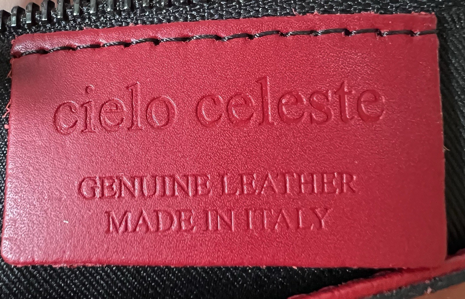 Cielo Celeste Red Leather Convertible Backpack Pu… - image 5