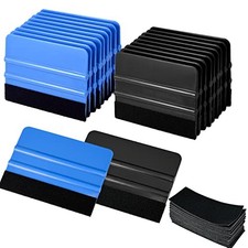 Pack Vinyl Squeegee withPCS Felt Fabric for Tint Film Decal 20 Black and Blue
