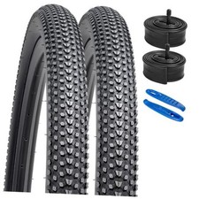 2-PCS 26" Mountain Bike Tires 26 x 2.125 54-559 Tires tubes tire levers Black