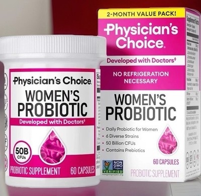 PHYSICIAN'S CHOICE WOMEN'S PROBIOTIC 60 COUNT BB DATE