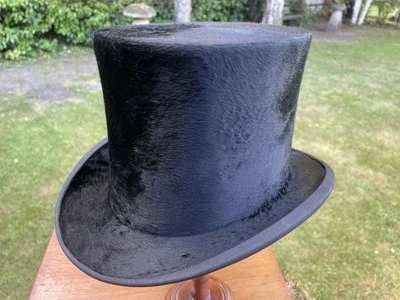 Superb Silk Top Hat Dunn + Co Hat Makers London 6+3/4 Edges + Brim Nr Mint Ascot - Image 1 of 4