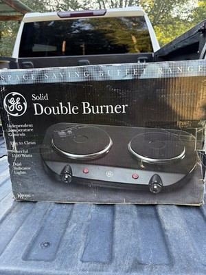 GE Double Burner Table Stove Model 168996 General Electric Buffet Range Camping