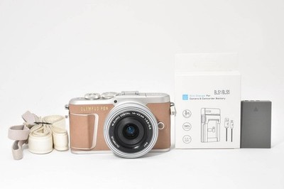 OLYMPUS PEN E-PL9 14-42mm Lens Kit, Brown, 3613 Shutter Speeds, Part Number 2764