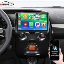 CarPlay Android 15 Autoradio Für Citroen C1 Peugeot 108 Toyota Aygo II GPS Navi