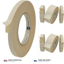 Intertape 591/BEIG0536 591 Double Sided Flat back Paper Tape: 1/2" x 36 yd., ...