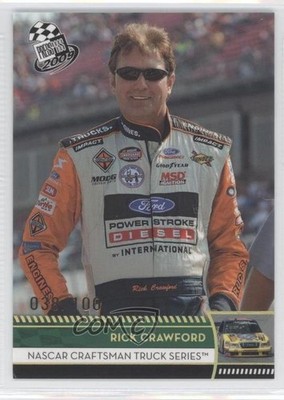 2009 Press Pass NASCAR Craftsman Truck Series Holo 38/100 Rick Crawford #51 0f6