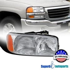 Fits 99-06 GMC Sierra 2000-2006 Yukon Denali Right Passenger Side Headlight 1PC