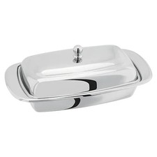 Butter Dish Stellar – Stainless Steel, With Lid, Mirror Finish, Dishwasher Safe