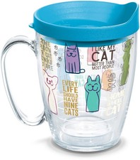 Tervis Cat Sayings Made in USA Double Walled Insulated Tumbler Travel Cup Kee...