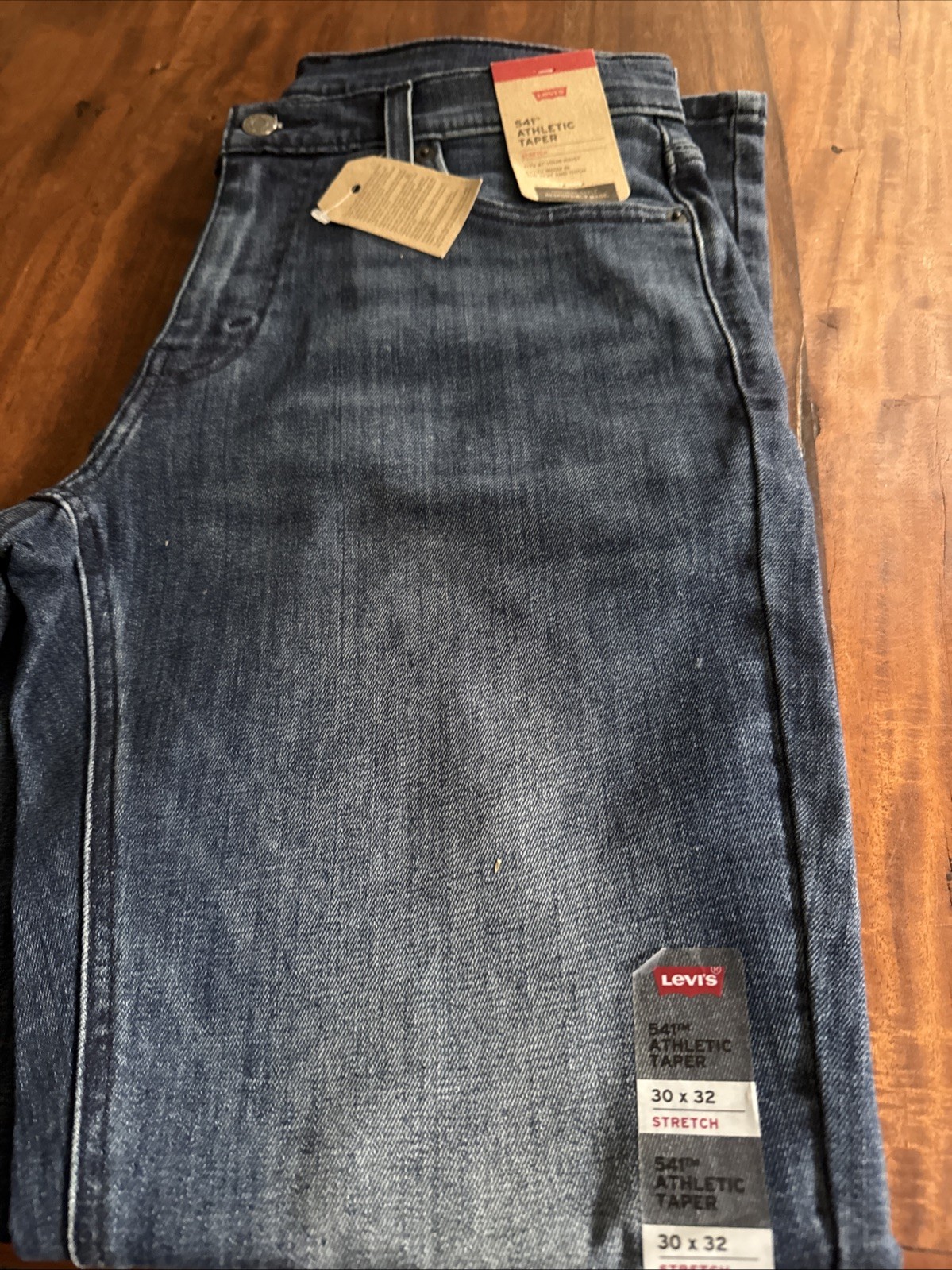 Levi's 541 Men's Jeans Size 30x32 Blue Dark Wash Denim Athletic Taper Stretch