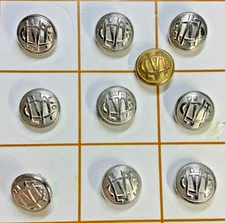 9+1 LEHIGH VALLEY TRACTION RWY ALLENTOWN to BETHLEHEM PA CUFF BUTTONS 1901 NOS