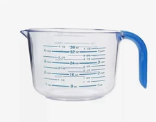 Arrow Home Products Plastic Measuring Cup - 4.5 Cups - With Cool-grip handle