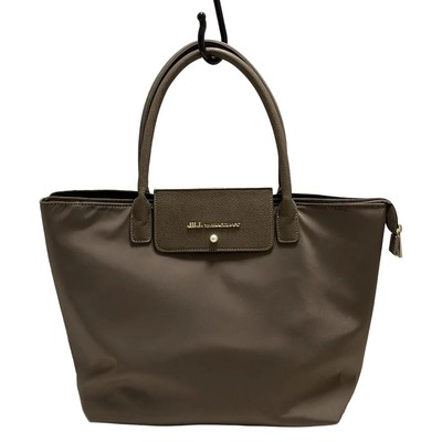 Auth JILL by JILLSTUART - Gray Beige Nylon Synthetic Leather Shoulder Bag