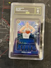 2024-25 Panini Donruss Optic Winner Stays Nikola Jokić #6 Purple Prizm - Mint 10