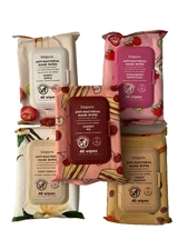 2 Biopure Anti Bacterial Hand Wipes Vanilla Cherry Apple Harvest Strawberry Pick