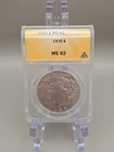 1935 $1 Peace Silver Dollar ANACS MS 62