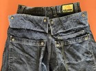 Kikwear Vintage Baggy Jeans Size 34x32 Rising Sun Stash pocket Button Fly — photo 8