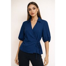 Top Montgomery Post Halley Airette donna XL blu nuovo con etichetta
