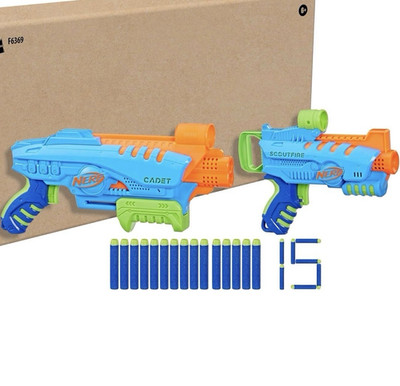 NERF Scoutfire & Cadet Dart-Blaster Set 15 Darts