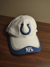 Indianapolis Colts Hat Cap Official NFL Team Apparel Blue White Adjustable