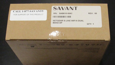 Netgear Savant SAB-WAC WAX610-100NAS S-Line WIFI  Dual Band AP New Sealed