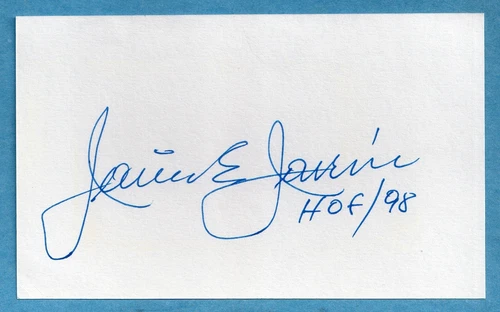 JAIME JARRIN Signed Index Card - Baseball Hall of Fame HOF Autograph Dodgers - product listing photo
