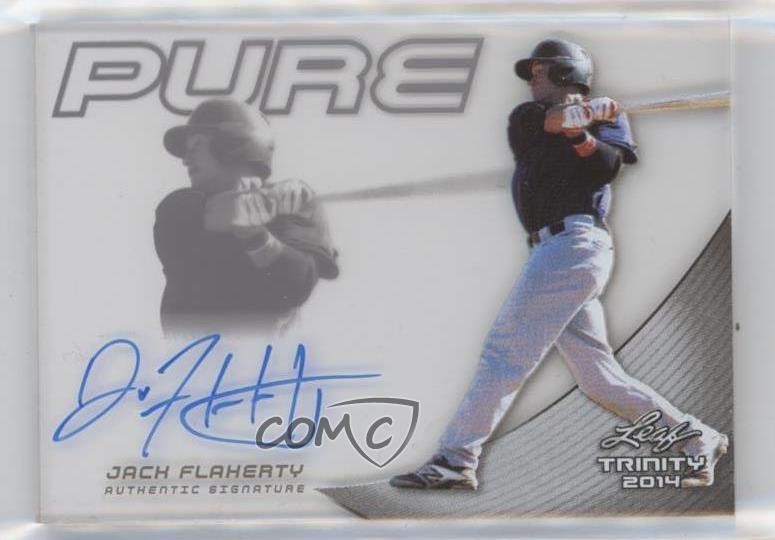2014 Leaf Trinity Pure Jack Flaherty #P-JF1 Auto 0b2