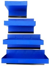 4pc Magnetic Tool Tray Holders Storage Racks 155mm - 310mm Workshop Van Holders