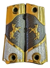 Cachas Colt 1911 38 & 45 Super LUXURY Charro style Horse Grip MADE IN MEXICO