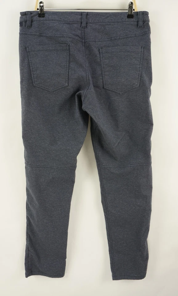 Pantalones de mezclilla elásticos Lululemon ABC clásicos de cinco bolsillos para hombre 36 x 34 azul jaspeado Foto 2 de 4