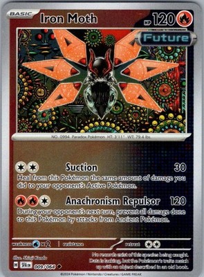 Iron Moth 009/064 Reverse Holo Uncommon SV: Shrouded Fable NM