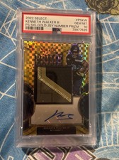  POP 1 🔥! Select Kenneth Walker Seahawks Gold Prizm RPA🔥 /10 PSA 10 CHIEFS
