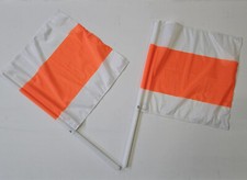 2 Warnfahnen Schneepflug Winterdienst Multicar Fumo Kunststoffstab bruchfest 