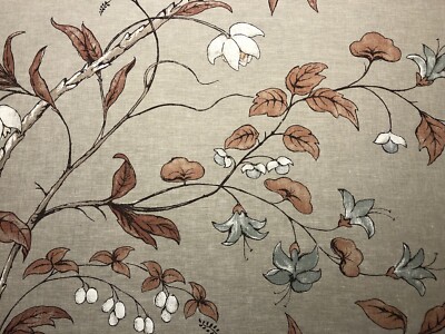 ZOFFANY ''Chambalon Trail'' GARDINENSTOFF SONNENSTEIN LEINEN KISSENROLLO 1,6 M