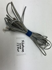 25 FT Feet RJ-11 4C Modular Telephone Extension Phone Cord Cable Line Wire Grey