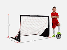 Portable Soccer Goal,6 X 4 Kids Youth Practice Foldable/Pop Up Soccer Net