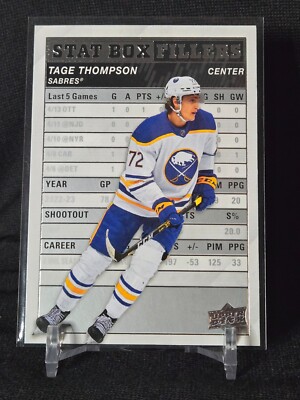 2023-24 Upper Deck Series 1 Tage Thompson Stat Box Fillers #SB-19