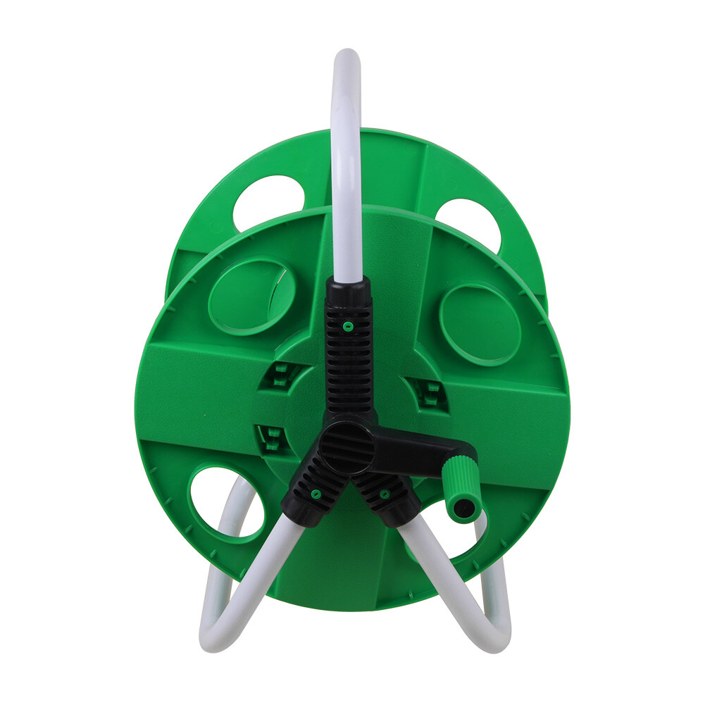 Garden Hose Reel Trolley 50M Portable Water Pipe Free Standing Wall