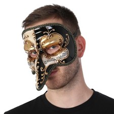 Venetian Mask Long Nose Masquerade Eye Mask Mens Fancy Dress Cosplay Halloween
