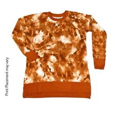 SMALL HANNAH LuLaRoe Crewneck BROWN TIE DYE Sizes 4-6; UNICORN COLLECTION