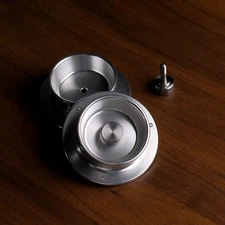 2X Replica Silver Nab Hub Adapters For 1/2" / 1" / 2" Studer A80 Recorders