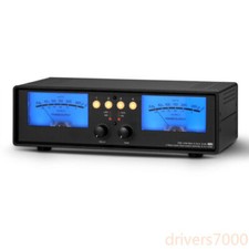 4-Way Analog VU Meter Splitter Box DB Panel Audio Switcher Sound Level Indicator