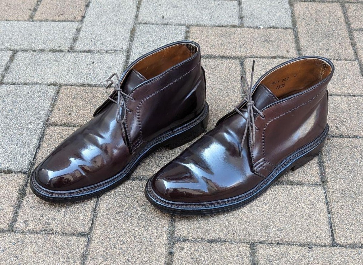 靴 ALDEN 1339 cordovan 9B/D 27cm 1339 Chukka Boot (Color 8 Shell Cordovan) – The Alden Shop