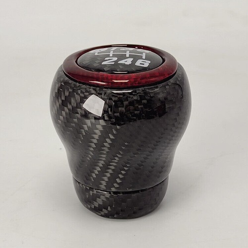 1X Real Carbon Fiber 6S Gear Shift Knob For Subaru BRZ 2012 - 2024 For Toyota 86 - Picture 12 of 23