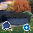 Aufblasbare Abdeckplane "AirCover" rund Ø 2,50 m anthrazit inkl. Pumpe