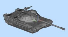 3D Printed 1/72 S-series K-91-2 medium tank Model Unpainted