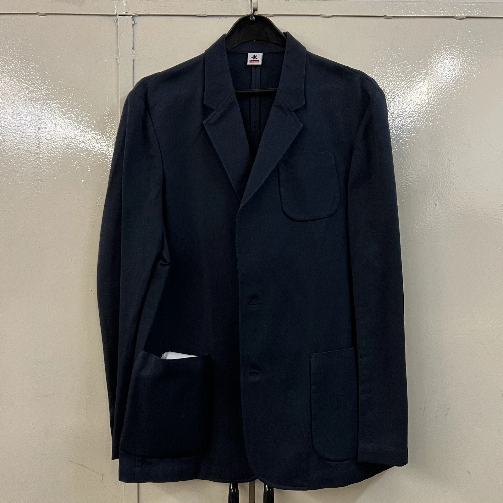 Veste de costume FW11 Supreme Adam Kimmel uniquement marine taille L Large 2011