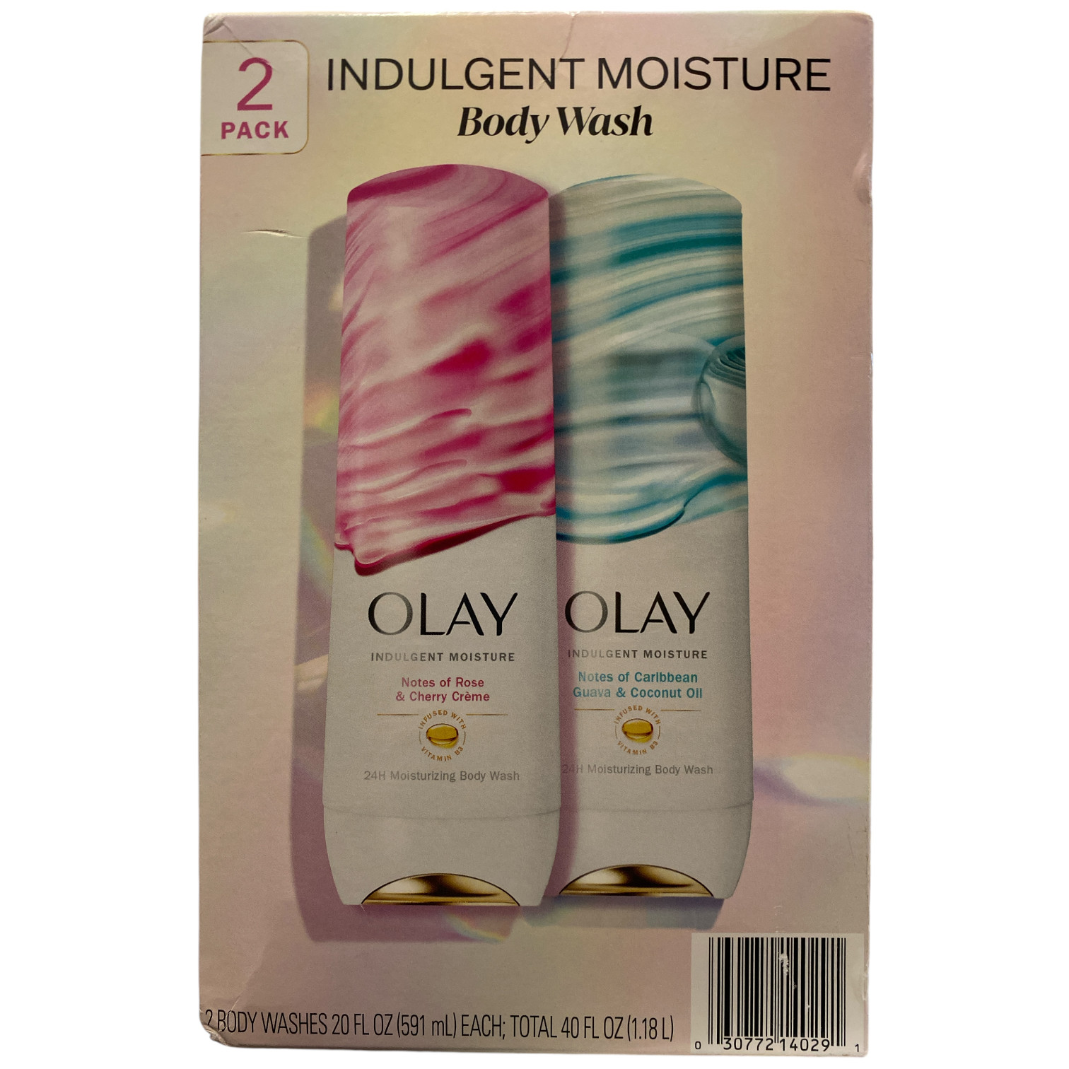 Увлажняющее средство для тела Olay Indulgent Moisture с витамином В3 20 мл 2pk 5090₽